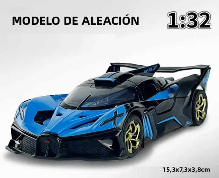 Coche De Aleación Bolide 1:32 Con Sonido Y Luz Juguetes De Decoración Para Vehículos Regalo Para Niños Modelo Diecast - 1