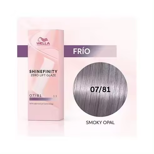 Coloracion Semipermanente Shinefinity Zero Lifth Glaze 07/81 Cool Smoky Opal 60 ml. Wella - 1