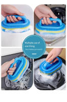 Cepillo De Limpieza Para Cocina Con Mango 1PC - Limpieza De Ollas Cepillo De Escobilla De Alta Densidad Con Padded Para Limpieza De Azulejos Y Paredes Cerámicas - details 4