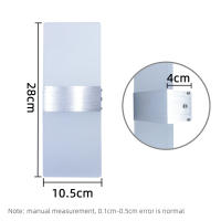 Modernas Sconces De Pared LED 6W/12W Luz De Acero Inoxidable Iluminación Para Sala De Estar Pasillo Dormitorio Decoración - details 2