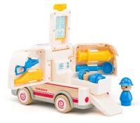 Ambulancia con Luces y Sonidos Madera y plástico alta calidad  Woody - details 1