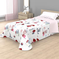 various - Colcha Infantil Fina de Verano y Primavera Sin Cojines. Ligera Colcha Estampada cubrecama de Microfibra.Colcha 180 x 260 cm para Cama Individual de 90 cm Diseño Unicornio Arcoiris,Perrito,Cerditos ect... - details 0