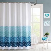 Cortina de Ducha de Baño de poliéster frío, impermeable, Cortina de Tela a prueba de Moho, Cortina Colgante para baño, Cortina de Puerta, Cortina de Puerta, Cortina divisor, Varilla telescope sin Perforaciones, para Duchas y Baños. - details 2