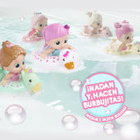 BLOOPIES Floaties Lena | Muñeca acuática; Lanzan Agua y Hacen Burbujas - Juguete de baño para niños y niñas - details 3