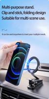Soporte Magnético Para Coche VIKEFON Compatible Con iPhone Xiaomi Samsung Plegable Para Viaje Bracket Avión Cocina Gimnasio Clip Montaje Universal - details 2