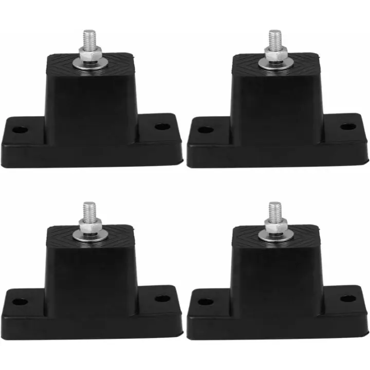 Paquete de 4 soportes de montaje de aislador de vibración de goma/soporte de montaje de aire acondicionado - 1