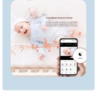 Cámara De Seguridad Para Bebé Con Visión Nocturna Infrarroja Y Control Remoto Graffiti APP WiFi Monitoreo De Temperatura Y Sonido Cámara Inteligente Para El Hogar - details 8