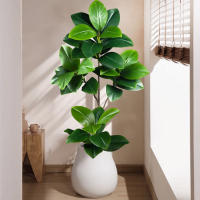 Falsa Hoja De Magnolia Y Ficus 105cm Para Decoración De Jardín Patio Interior Oficina Hoja De Figura Artificial De 41.3 Pulgadas - details 4