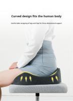 Cojín De Oficina De Espuma De Memoria Suave Para Mujer Almohadilla Ortopédica Para Coccyx Y Pelvis U-Shape Adecuado Para Adultos Removible Y Lavable Estilo Coreano - details 3