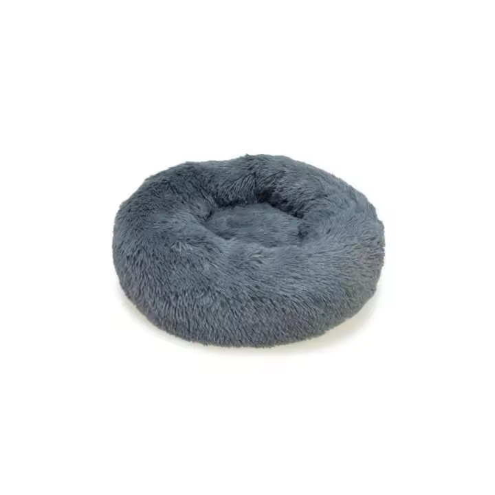 Cama Redonda Suave Gris Oscuro 50Cm - 1
