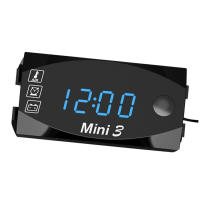 Medidor De Voltaje Digital Para Motocicleta 6V-30V 3 En 1 Reloj Y Termómetro Tester De Batería Medidor De Tiempo - details 17