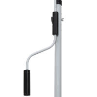 Outsunny Brazo Ajustable Toldo Abrazadera Toldo 200x150 cm Altura Ajustable Protección Solar Brazo Ajustable Manivela Balcón Alu Verde y Blanco - details 1