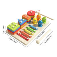 Juguetes Educativos Montessori Para Bebés Madera Colores Y Formas Bloques De Colorido Aprendizaje Para Niños Y Niñas Regalo De Cumpleaños - details 21