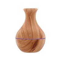 Humidificador USB de 130 ml, Difusor de Aroma Ultrasónico Difusor de Aceite Esencial Modo de Reposo con Luz LED de 7 Colores para Oficina en Casa(Grano de madera claro) - details 5