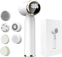 Cepillo de limpieza facial, KissDate 6 en 1, cepillo eléctrico para limpieza facial, recargable, IPX6, resistente al agua, exfoliante facial con 6 cabezales de cepillo, regalo para adolescentes, mujeres y hombres - details 0