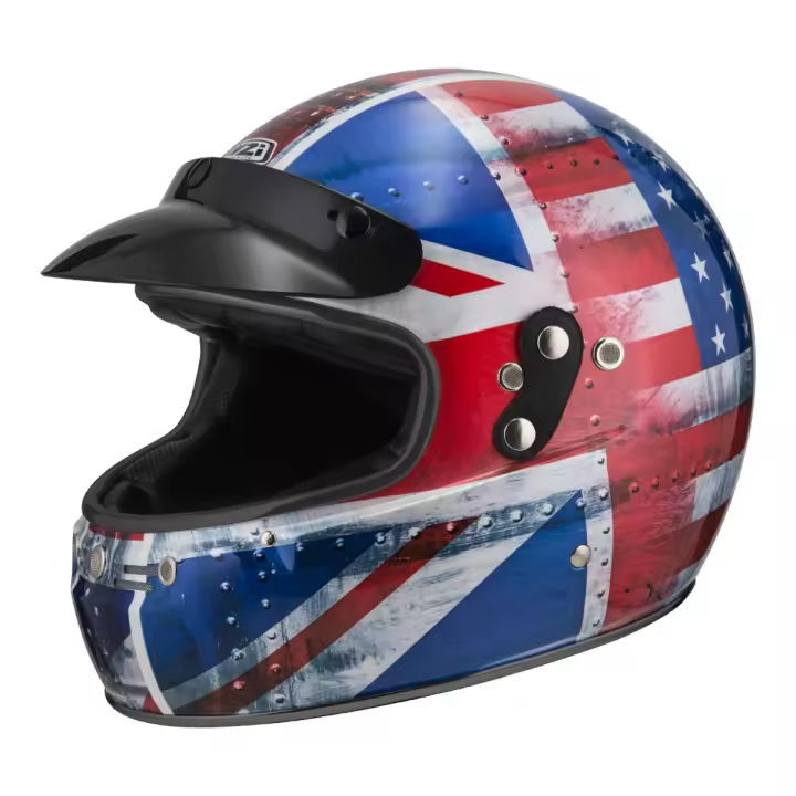Casco de Moto Integral Flat Track 2 NZI - Diversión Fuera de Carretera - 1