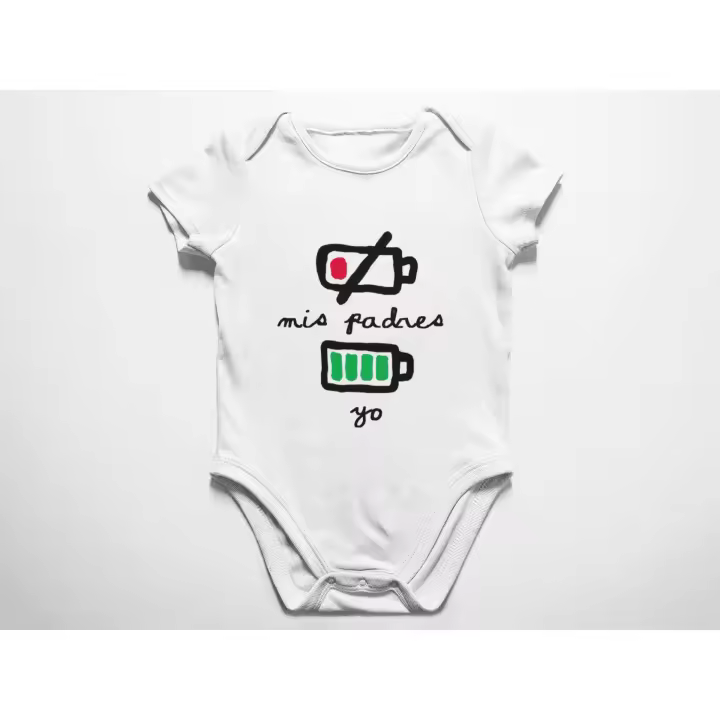 Body para bebé LA FACTORIA  unisex de manga corta, 100% algodón - 1