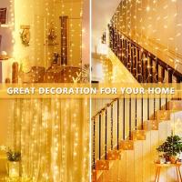 BEL AIR HOME Cortina de Luces LED 3x3m - Luz Cálida - Mando a Distancia - USB Incluido - details 4