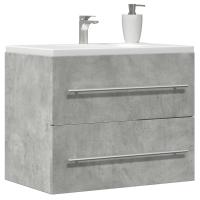 vidaXL Mueble de lavabo madera de ingeniería 60x38,5x48 cm en color Negro/Gris sonoma/Roble Sonoma y más | almacenamiento funcional diseño moderno para baño dormitorio sala - details 4
