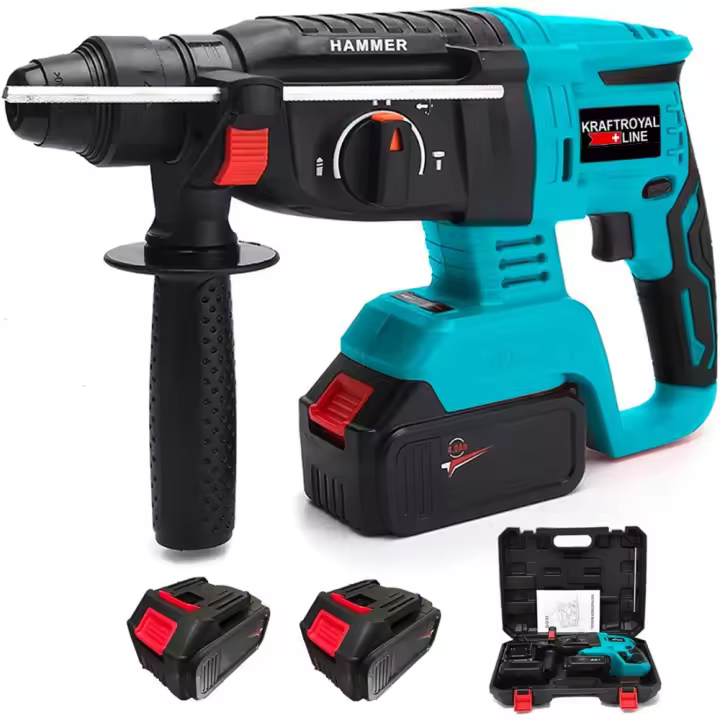 Taladro 2 Baterías ROYALWAVE Martillo Percutor 26V 3AH Destornillador 4500 rpm - 1