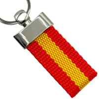 Banner - Llavero lona bandera de España rojo amarillo