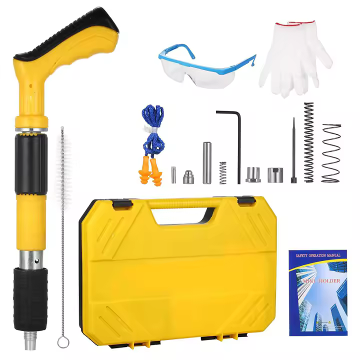 High Pressure Nail Gun Manual Mini Steel Nail Rivet Tool Manual Steel Nail Gun Sets 5 Gears Strength Adjustable Home DIY - 1