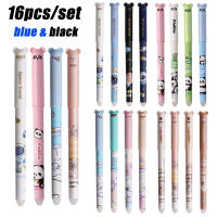 Juego De 16 Rotuladores Gel Borrables Astronauta Conejo Panda Cachorro 0.5mm Tinta Azul/Negra Para Escuela Y Oficina - details 0