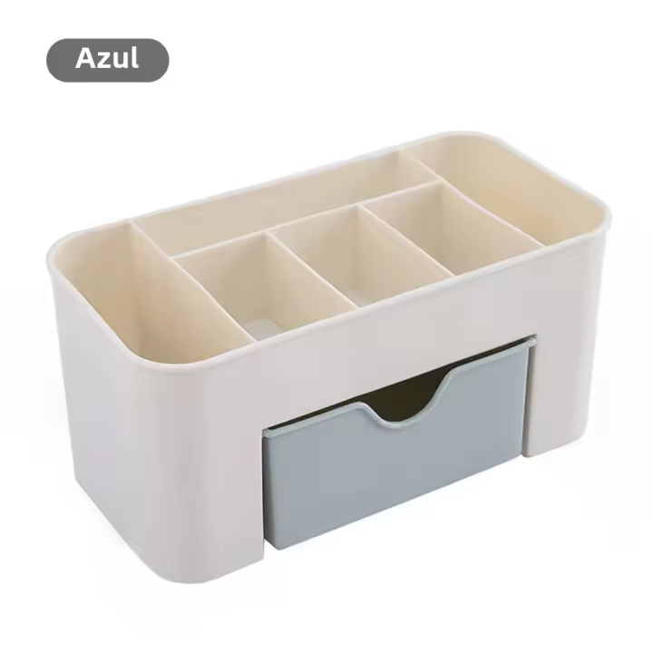 Caja De Almacenamiento Para Maquillaje Grande Organizador De Joyería Y Pinturas Para Uñas En La Mesa Contenedor De Maquillaje - 1