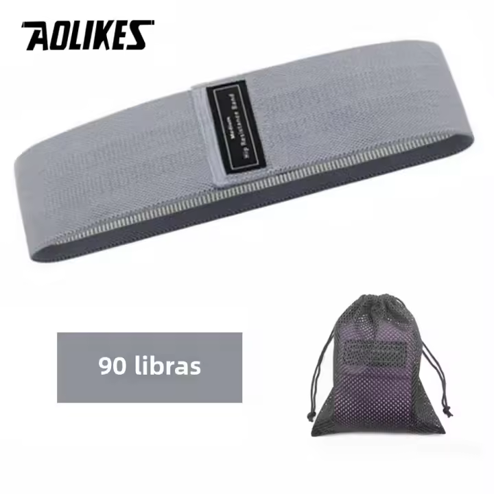 AOLIKES Bandas De Resistencia Para Fitness Anti-slip Anillas De Cadera Para Squats Entrenamiento De Gimnasio Y Yoga Elasticidad Braided - 1