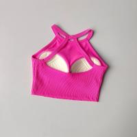 Nueva Sports Bra 2024 Para Mujer Con Almohadillas Fijas Antigolpes Running Exterior Yoga Ropa De Gimnasio Top Deportivo Transpirable Nylon Spandex - details 2