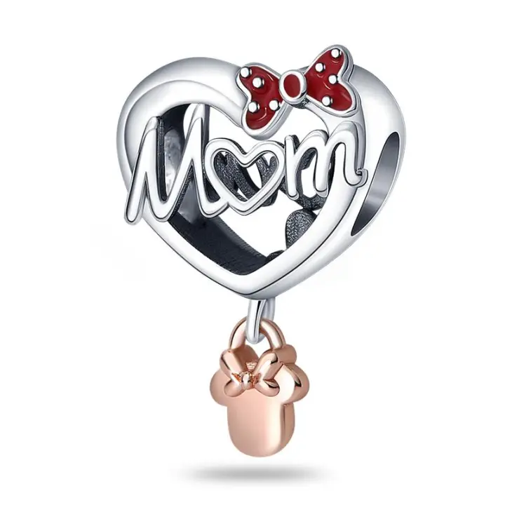 Nuevos 925 Plomos De Plata Para Accesorios De Pulsera Original DIY Regalo De Cumpleaños Para Mujer Zirconia Irregular - 1