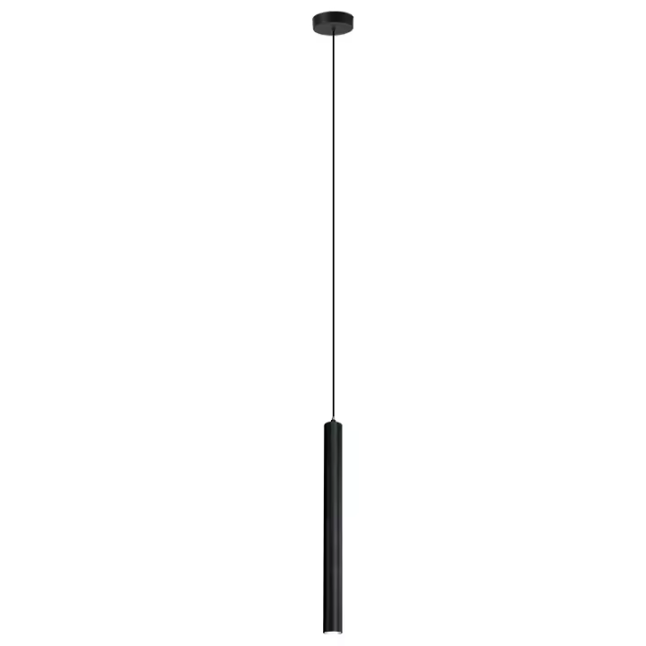 Lámpara Colgante Moderna Nórdica LED Doble Cabeza Para Comedor 2m Con Tubo Decorativo De Cilindro Lámpara De Techo Auto Contenida LED Incluido - 1