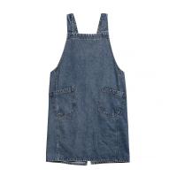 Delantal De Denim Para Mujer Estilo Coreano Hecho De Algodón Y Lona Sin Mangas Adecuado Para Cocinar Hornear Jardín Y Limpieza Del Hogar - details 8