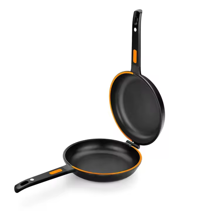 Bra - Sartén Efficient Duo, De 20 a 26 cm, Aluminio Fundido, Doble Sarten, Tortilla, Revestimiento Antiadherente, Mango Ergonómico - 1