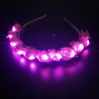 Diadema LED Para Niñas Brillo Cabeza Floral Coronación Neón Fiesta Regalo Boda Cumpleaños Luminoso Festival 10/20/30Pcs - details 8