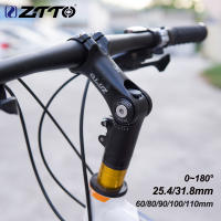 ZTTO Riser Stem Ajustable Para Bicicleta MTB Y Carretera Extensor De Manillar De Aluminio 0~180 Grados 60-110mm Compatible Con Manillar De 31.8/25.4mm - details 0