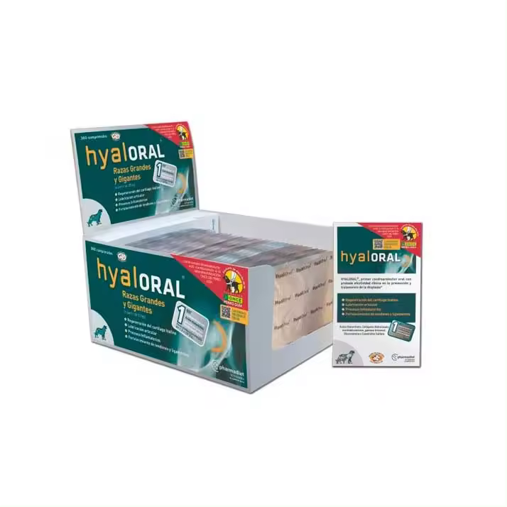 Suplemento Articular Hyaloral para Razas Grandes y Gigantes - 360 Comprimidos - 1