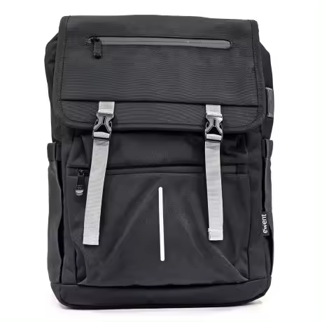 Ewent ew2537 vintage mochila para portatil hasta 16,1” - imprermeable - correa para trolley - espalda y hombros transpirables - color negro - 1