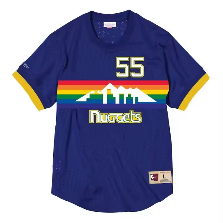 CAMISETA DIKEMBE MUTOMBO MESH CREWNECK - BLUE Mitchell & Ness - 1