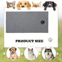 Toalla De Baño Para Mascotas De Microfibra Suave Y Absorbente 35x75cm/50x100cm Toallas Para Perros Y Gatos Suministros De Aseo Para Mascotas - details 4