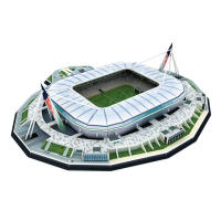 Modelo De Estadio De Fútbol 3D DIY PARC DEC PRINCES Juguete Educativo Para Niños Tamaño Grande Material Papel - details 3