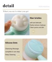 Cepillo De Limpieza Facial 3D Doble De Silicona Suave Para Profundo Cuidado De Piel Eliminador De Quistes Herramienta De Belleza - details 5