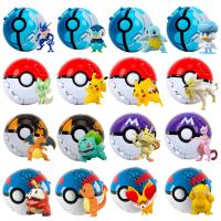 Figura De Acción Pokemon Bola Elf Pokémon Con Pikachu Charizard Blastoise Mewtwo Variante De Pokeball Juguete De Modelado Regalo Para Niños Y Adultos - details 0