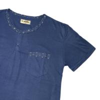 Pijama Hombre - Camiseta Manga Corto de Cuello redondo y botones con Bolsillo Izquierda + Pantalones Corto Anclas - 611 - details 2