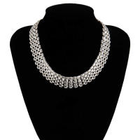 Collar De Cadena Gruesa Cubana Exagerada Para Mujeres Y Hombres Color Plata De Alta Calidad Joyería De Cuello Estilo Steampunk - details 4