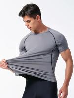 Camiseta De Running Para Hombre Camiseta Deportiva De Compresión Fitness Secado Rápido T-Shirt De Entrenamiento En El Gimnasio Camiseta De Jersey Para Hombre - details 8