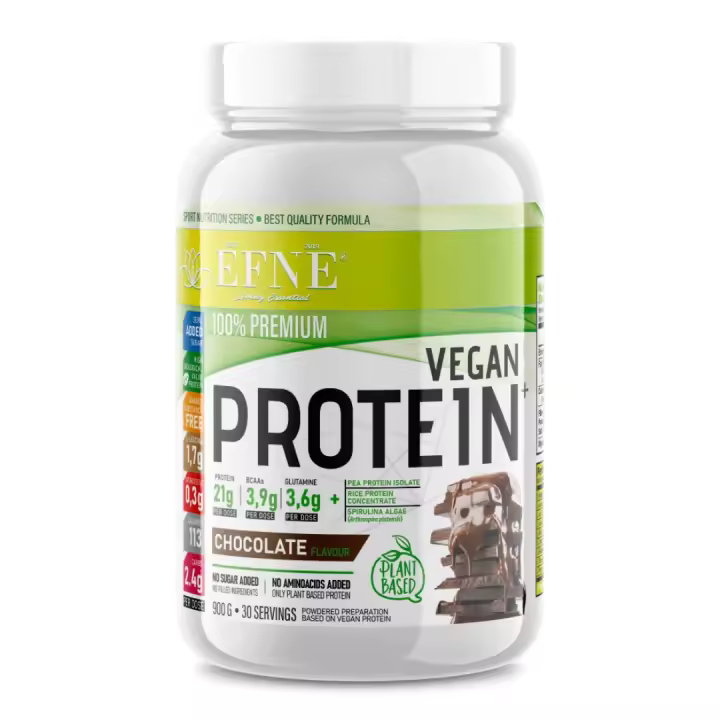 Proteína Vegana con Espirulina EFNE 900G - Sabor Chocolate - Proteína Orgánica Ecológica - 1