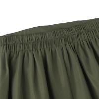 ZANZEA Falda Larga Sólida Para Mujer Vintage Cintura Alta Plisada Estilo Verano Primavera A-line Con Botones Maxi Faldas Formales Polyester - details 8