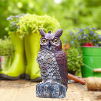 Estatua De Falso Águila Escarabajo Para Decoración De Halloween Al Aire Libre Repelente De Pájaros Para Casa Y Jardín - details 5