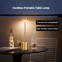 Lámpara De Mesa LED Táctil Recargable Luz Nocturna Para Escritorio Decoración De Habitación Restaurante Hotel Bar Lámpara De Lectura Sin Cable - details 4